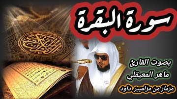 Surat al baqara/ سورة البقرة كاملة بصوت القارئ ماهر المعيقلي مزمار من مزامير داود حفظه الله 🤲🤲أمين