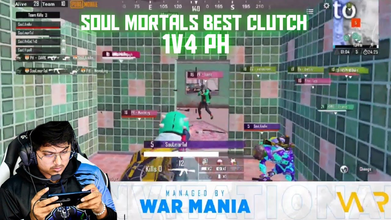 SouL MortaL's Amazing 1v4 Clutch PowerHouse | The Most Epic Clutch By Mortal