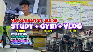 ✅90-Days Left for CA Foundation jan 26 – My Full Preparation Plan 📅”/ca Foundation vlog /