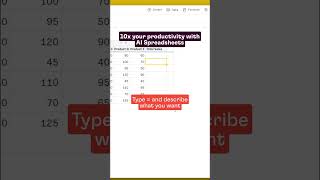 Use AI Spreadsheets and stop worrying about formulas. Just ask it. | AI Spreadsheet Hack #97