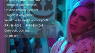 FRIENDS | LYRICS | LIRIK INDONESIA SUBTITLE Terjemahan -  Marshmello & Anne-Marie