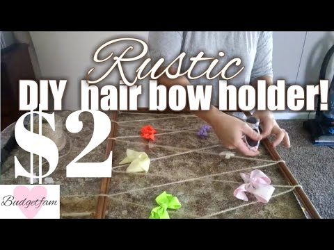 How to Make a Hair Bow Holder with Accessory Hooks - Life With Lovebugs