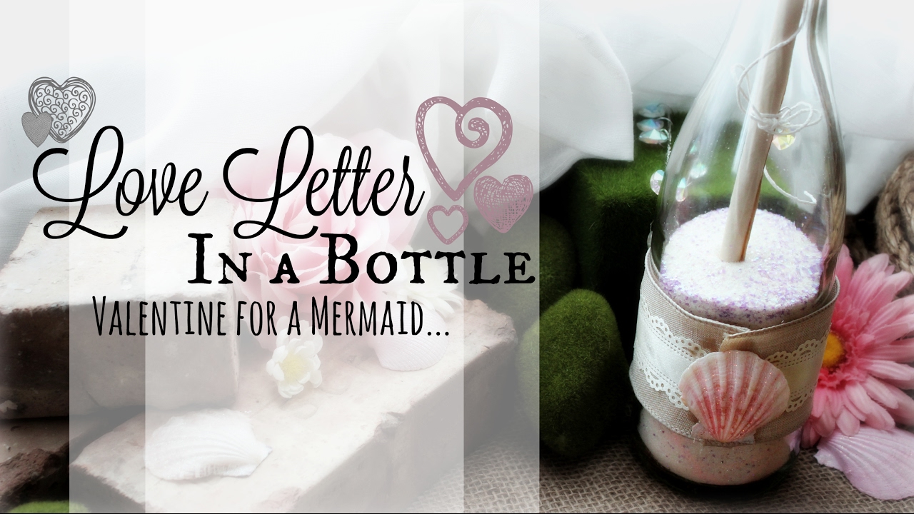 fairies 2 How to make a Love Letter in a Bottle ♥ DIY Valentine's Day Mermaid Room Decor ♥ #BeMineValentine