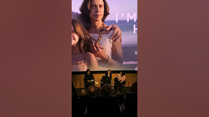 Fernanda Torres talks about the film I'm Still Here
