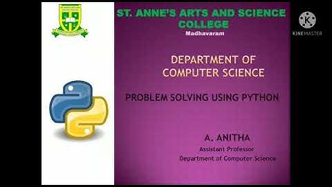 Problem Solving Using Python - Basics