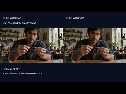 Depth Anything 3 vs Video Depth Anything - Depth and DLSS Output