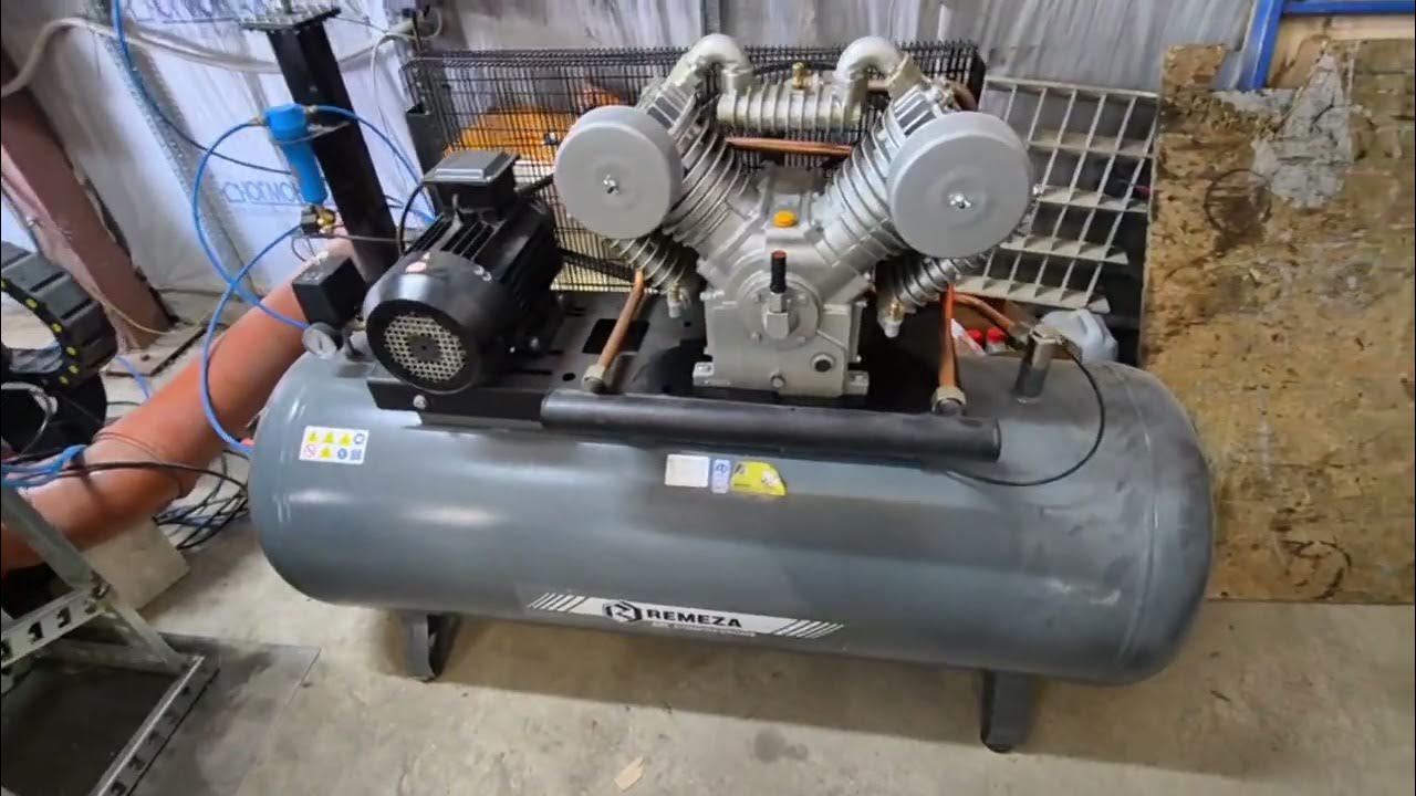 Компрессор 16 бар 1,5м3 в минуту. Ресивер 500 литров. REMEZA - YouTube