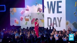 Selena Gomez speaks at We Day California