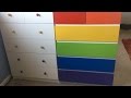RAINBOW Dresser DIY with Spray Paint - Time Lapse