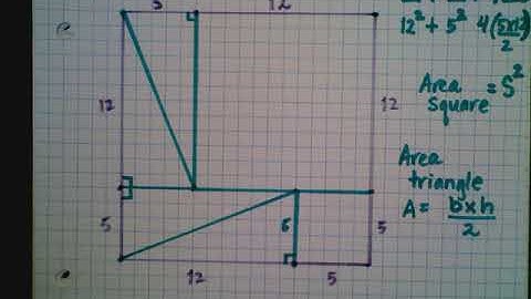 Visual Proof of 5-12-13 Pythagorean Triplet