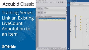 Accubid Classic Estimating & LiveCount: Link an Existing Annotation to an Item