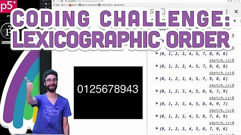 Coding Challenge #35.2: Lexicographic Order