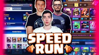 NEUES PROJEKT MIT BIGSPIN, JO JONAS UND CO!  SPEEDRUN DUELL TAG 1 | Clash Royale Deutsch