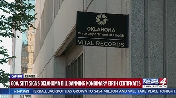 Stitt signs ban on nonbinary birth certificates
