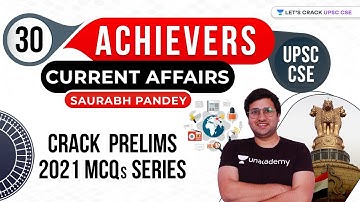 Day 30 | 120 days Current Affairs based MCQs Series | Crack UPSC CSE Prelims 2021 by Saurabh Pandey