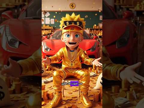 ناروتو أغنى طالب في المدرسة والهدية تنين أليف