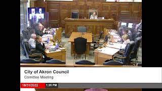 City of Akron Council Committee Meetings - 10.31.2022  (Planning & Economic Development)