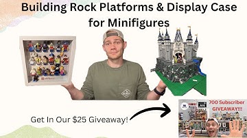 Building a Lego Rock Platform & Display Case for Minifigures #lego