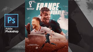 FIFA world cup 2022 France VS Poland poster #photoshop #fifa #worldcup