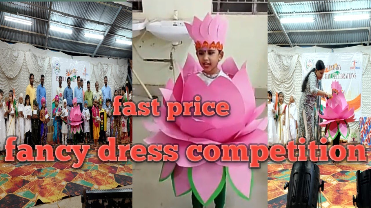 fancy dress competition | prize winning costume | lotus fancy dress 