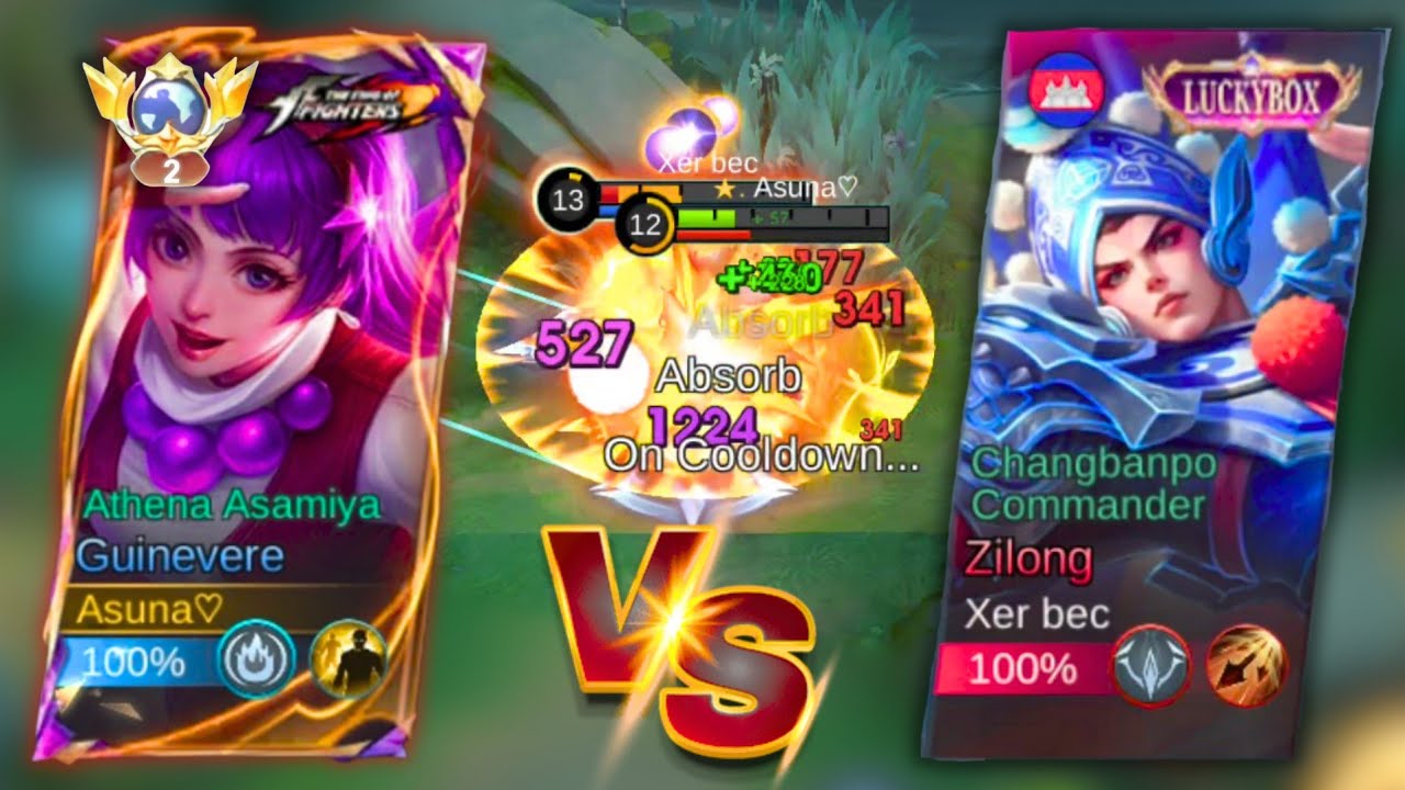 GUINEVERE Flicker VS Zilong Inspire in Rank Match, Who will win ? | MOBILE LEGENDS