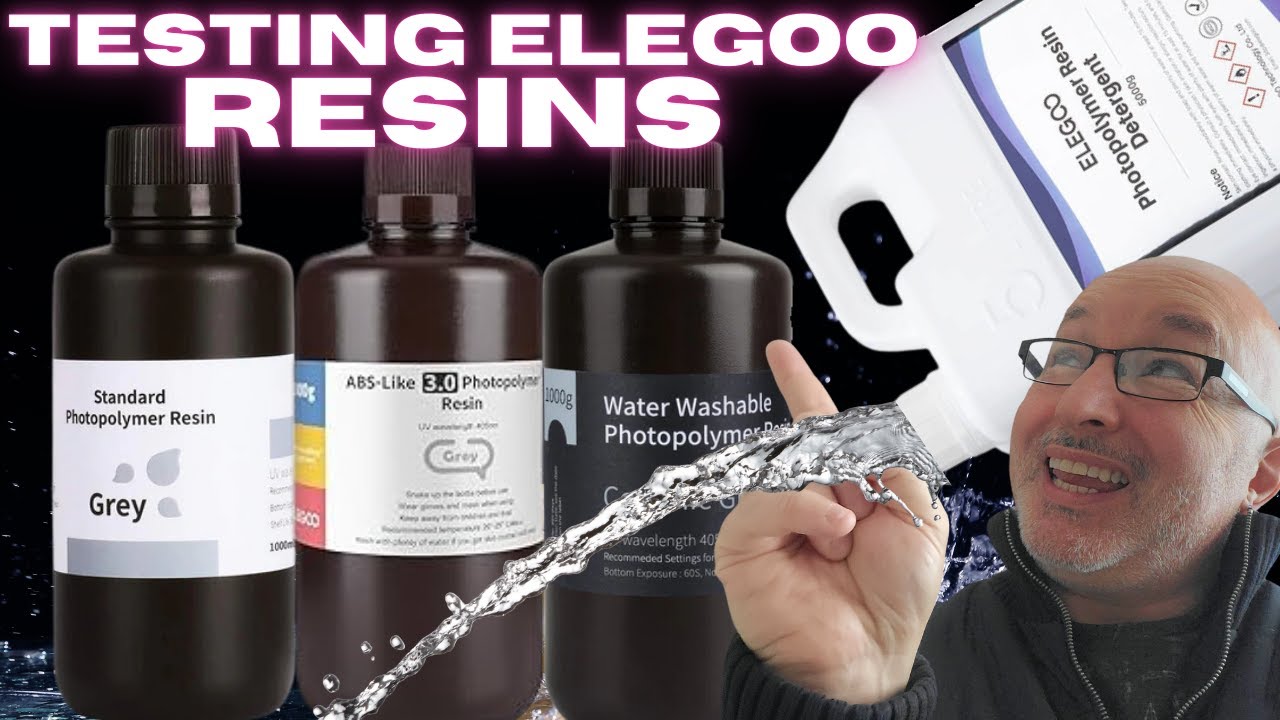 Testing Elegoo 3D Resins And Detergent Wow just Wow YouTube