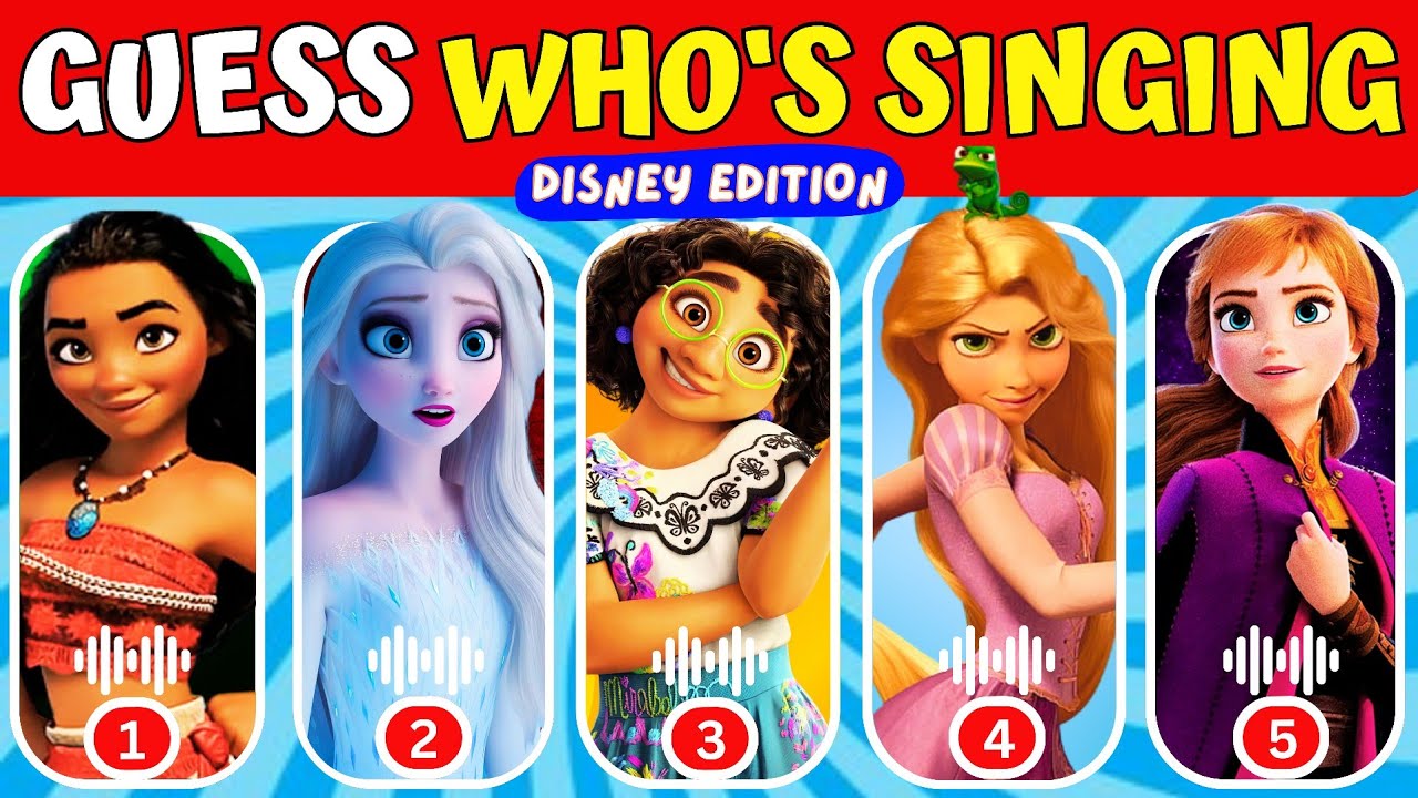 Guess Who's Singing 🎤🏰 | Disney Princess Songs 🎶Quiz. Ft. Moana ...