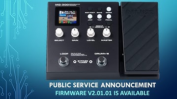 NUX MG-300 Firmware v2.01.01 is available