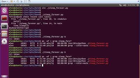 Unix/Linux Bring Programs to Backgruond and Foreground