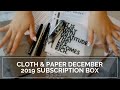 PLANNER | CLOTH AND PAPER DECEMBER 2019 STATIONERY & PENSPIRATION BOX REVIEW | J Wong