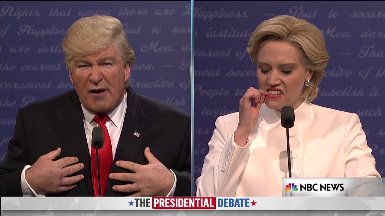 Donald Trump vs Hillary Clinton Third Debate Cold Open SNL - YouTube