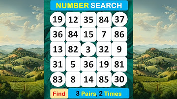 Number Search: How Healthy Is Your Memory? #braingame #memory #mindset #match #puzzle #quiz  -#339