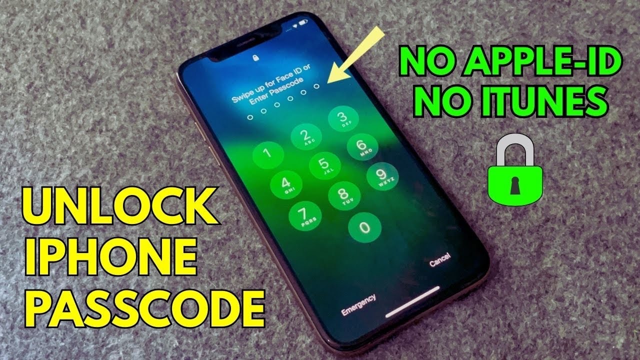 How To Unlock iPhone Forgot Passcode | No Apple ID | No iTunes | Remove ...