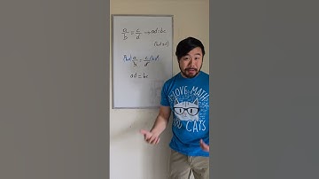 Why does cross multiplying work? #math