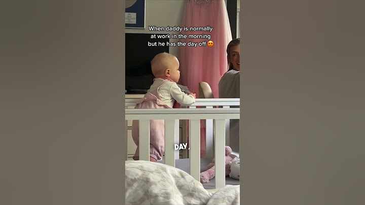 Baby’s reaction finding out her dad took off from work ❤️