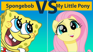 My Little Pony trying to get pizza from Spongebob