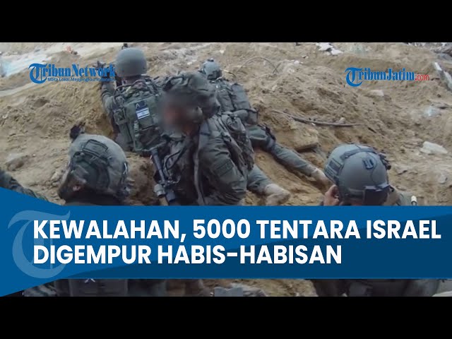 KEWALAHAN! 5000 Tentara Israel Digempur Habis-habisan di Gaza Hadapi Hamas class=