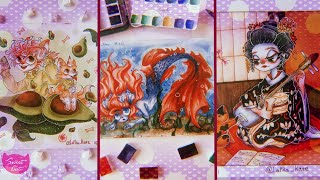 картинка: ОБЗОР СКЕТЧБУКОВ ОТ SWEET CAT SHOP