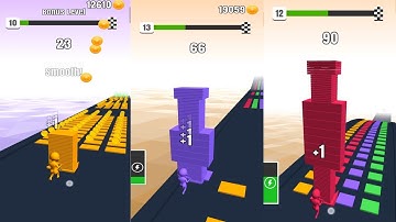 Stack Colors - All Levels Gameplay Walkthrough Android iOS (level 10-15) | Nava Teja YT