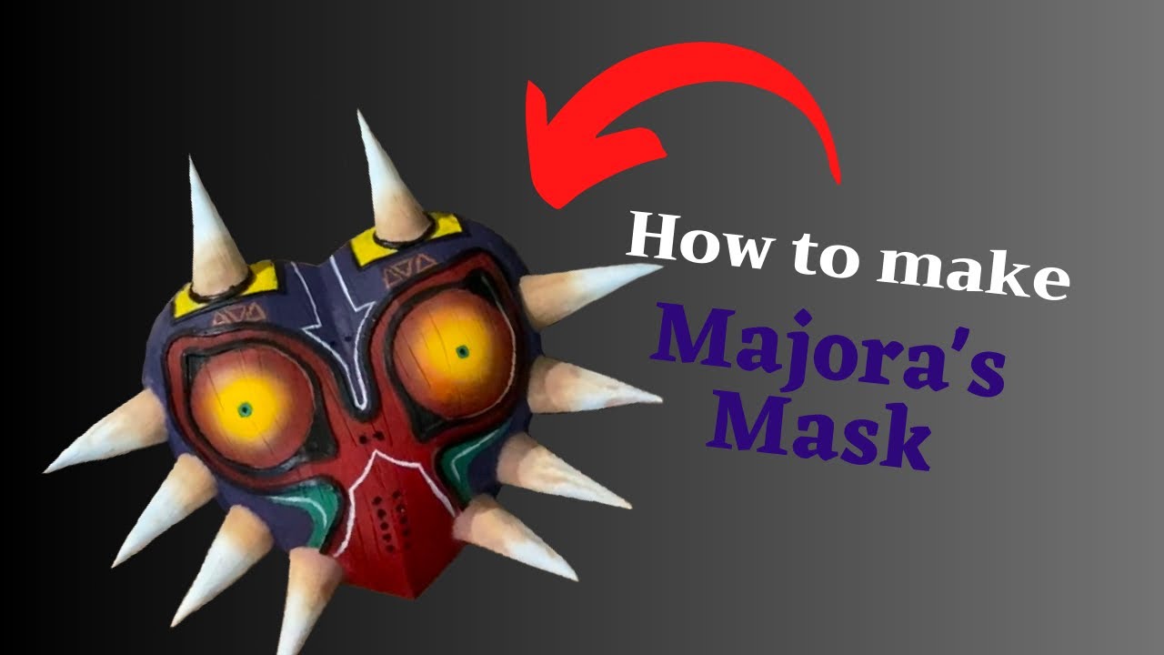 How to make Majora's Mask out of foam! - YouTube