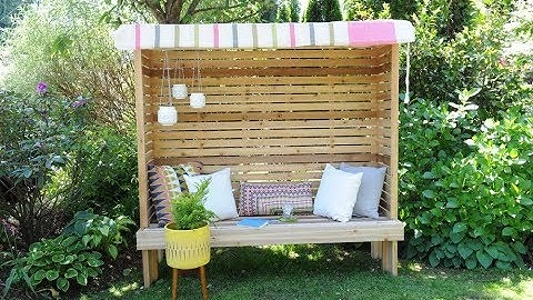 Free plans to build a Garden Seating Nook
