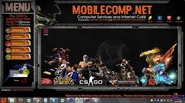 Mobilecomp.net Internet Cafe Game Menu Design