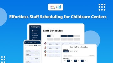 Effortless Staff Scheduling for Childcare Centers | MyKidReports Step-by-Step Tutorial