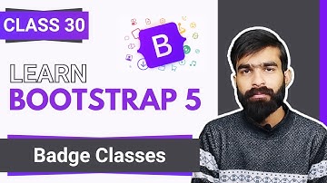 What are Badge Classes in Bootstrap Tutorial | Class 30 | Bootstrap full course in Hindi/Urdu