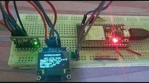 ESP32 with MPU 6050 Accelerometer, Gyroscope and Temperature Sensor