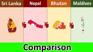 Sri Lanka vs Nepal vs Bhutan vs Maldives | Comparison | Datadotcom