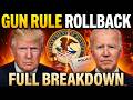 Trump Orders DOJ to Review Biden-Era Gun Rules: What Actually Changed? Full Breakdown