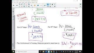 Unit 8 - Lesson 5 - Present Value of an Annuity