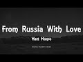 Matt Monro From Russia With Love Lyrics 