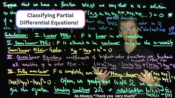 Classifying Partial Differential Equations